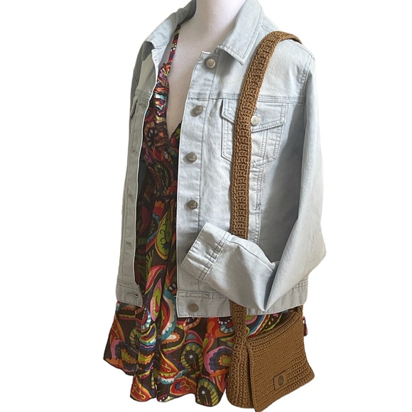 Buckhead Betties Pizazz Paisley Print Cami L Cotton Brown Vibrant Multicolor NWT - Picture 5 of 16